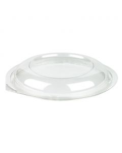 Yocup Clear Flat Lid For 124/32 oz 8" Plastic Salad Bowl - 1 case (200 piece) (Fit 8" Salad Bowls)