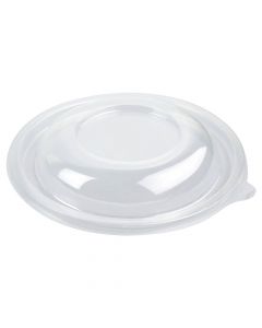 Yocup 24 oz Clear Dome Plastic Bowl Lids (v2) - 1 case (300 piece) (Fit Bowl #54524-2)