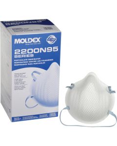 MOLDEX 2200N95 Series Particulate Respirators, Medium/Large - Box of 20