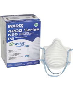 MOLDEX AIRWAVE 4200 N95/P2 Particulate  Respirator Mask - Box of 10