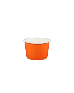 Yocup 4 oz Solid Orange Cold/Hot Paper Food Container - 1 case (1000 piece)