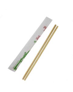 Yocup 9'' Envelope-Wrapped Single-Style Bamboo Chopsticks - 1 case (1400 pair)