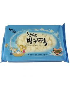 Bingsu White Mochi / Sweet Rice Cake 10.58 oz Bag - 1 case (24 bag)