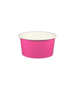 Yocup 6 oz Solid Pink Cold/Hot Paper Food Container - 1 case (1000 piece)
