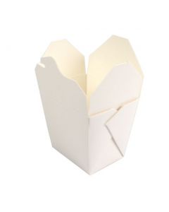 YOCUP 16 oz White Paper Takeout Box - 450/case