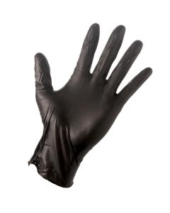 MetalAdvance Powder-Free Black Nitrile Gloves, Large - 1 case (1000 piece)