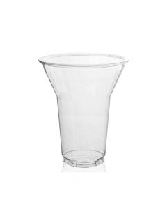 Yocup 12 oz Clear PET Plastic Parfait / Dessert Cup (95mm) - 1 case (1000 piece)