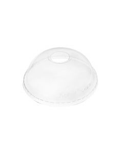 YOCUP Clear Dome Lid with Hole for 32oz PET Cup (107mm) - 500/cs (10/50)