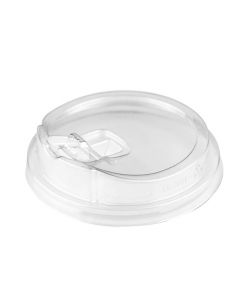 Generic Clear Strawless Sipper Dome Lid For 12-24 oz PET Cups - 1000/Case