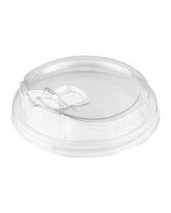 Yocup Clear Strawless Sipper Dome Lid For 12-24 oz PET Cups - 1 case (1000 piece)