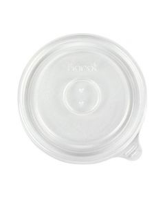 KR 96mm PP Flat Lids for 10 oz Paper Container - 1,000 pieces