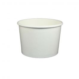 Choice 1/2 Gallon White Paper Frozen Yogurt / Food Cup with