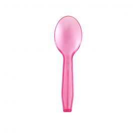 Choice 3 Neon Plastic Taster Spoon with Assorted Colors - 3000/Case