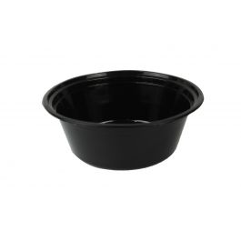 Yocup Company: TL 24 oz Black and Red Microwavable Plastic Bowl - 1 case  (300 piece)
