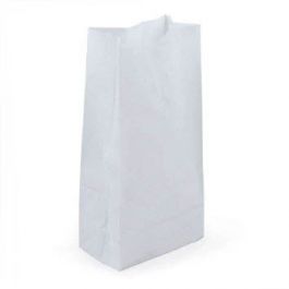 Yocup Company: Generic 4# White Paper Grocery Bag (6 X 3 5 8 X 11 1 16 