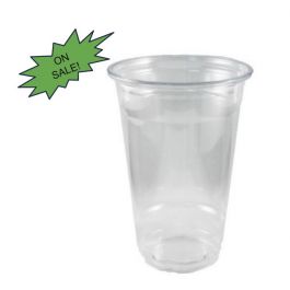 Custom Clear Plastic Cup - 20 Oz PET Plastic Cup for Cold Beverages – Print  My Stock
