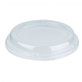 Karat 24/32 oz Clear Plastic Low Dome Lid With No Hole For Cold/Hot Paper  Food Containers - 1 case (600 piece)